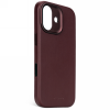 Decoded Leather Backcover - skórzana obudowa ochronna do iPhone 17 kompatybilna z MagSafe (dark ruby)